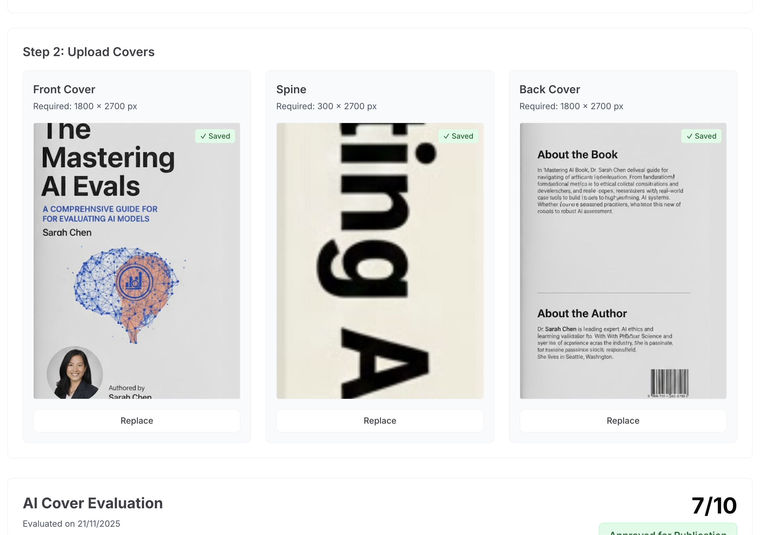Cover design feature preview